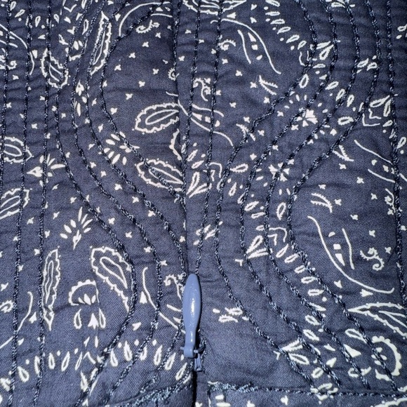 New ▶️ Madewell ◀️ Quilted Sweetheart Crop Top Western Bohemian 14 - Picture 11 of 13